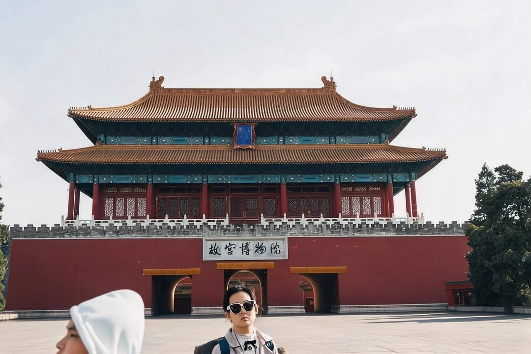 故宫全是人从众！！一键清场比PS还绝 修图后