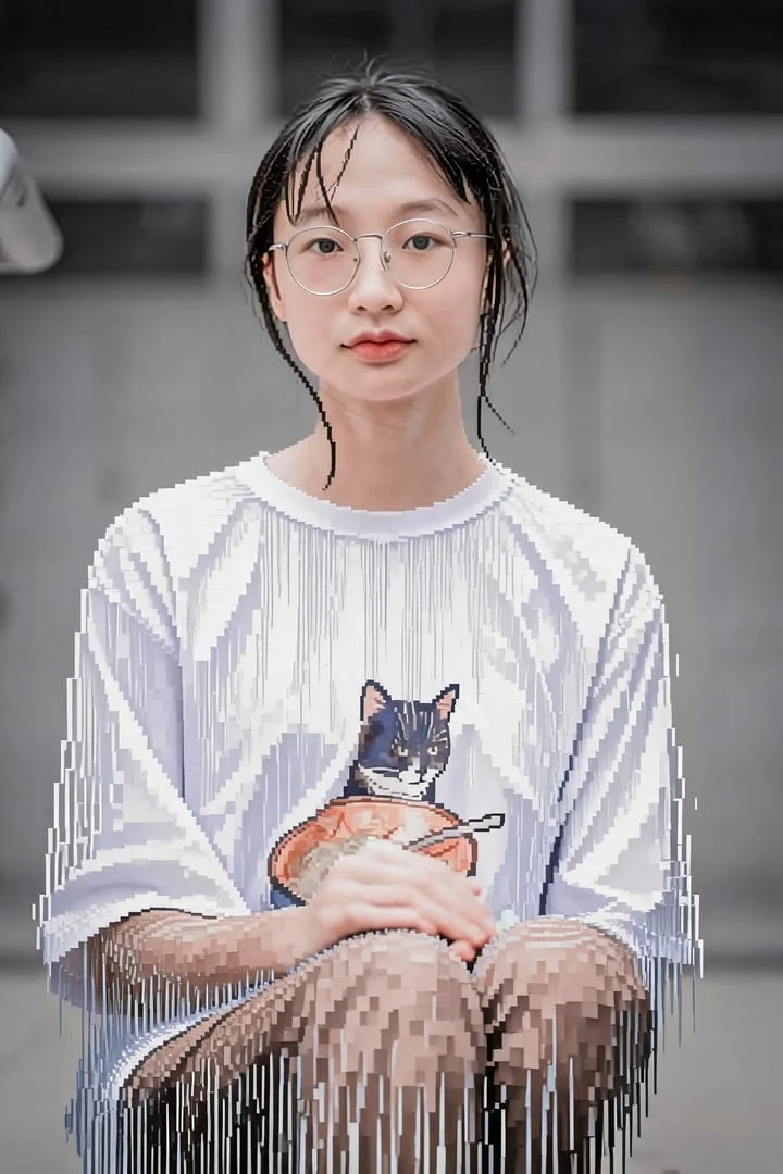未来感拉满！！这个融化特效太赛博了 修图后