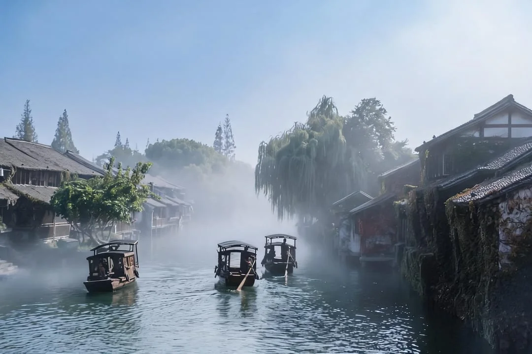 江南烟雨不用等梅雨季！！加雾指令绝了 修图后