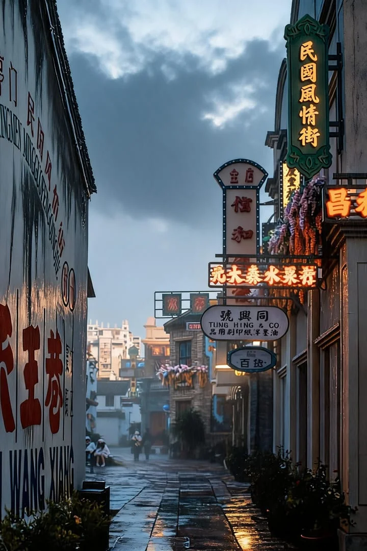 雨天氛围感绝了！！这个雨后指令比王家卫还王家卫 修图后